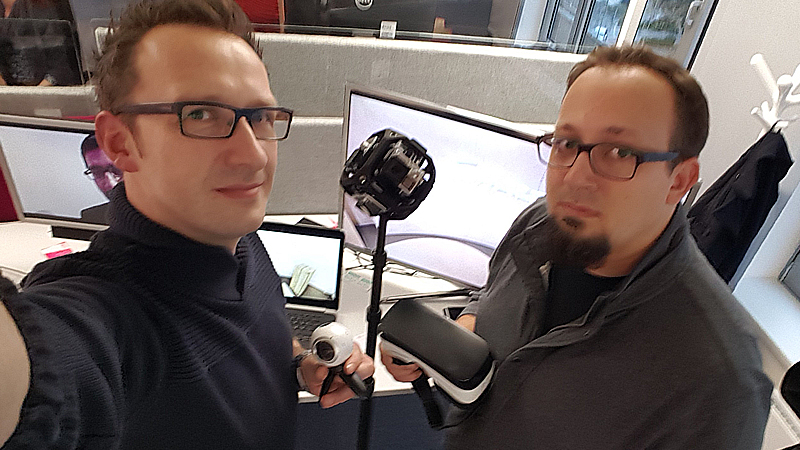 Philipp und Julian mit dem 360-Grad-Equipment