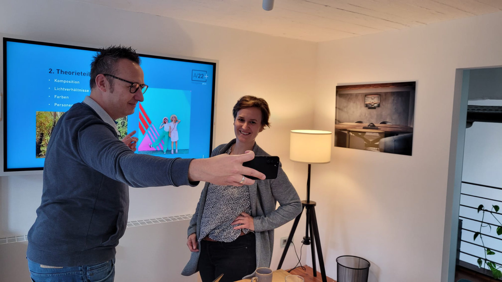 Philipp Klietz und Franka Hils haben den Foto-Workshop geleitet.